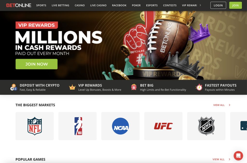 BetOnline NFL Betting Site